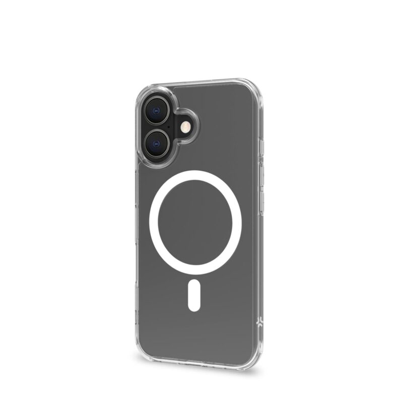Celly TPU Cover with MAG for Apple iPhone 16 White