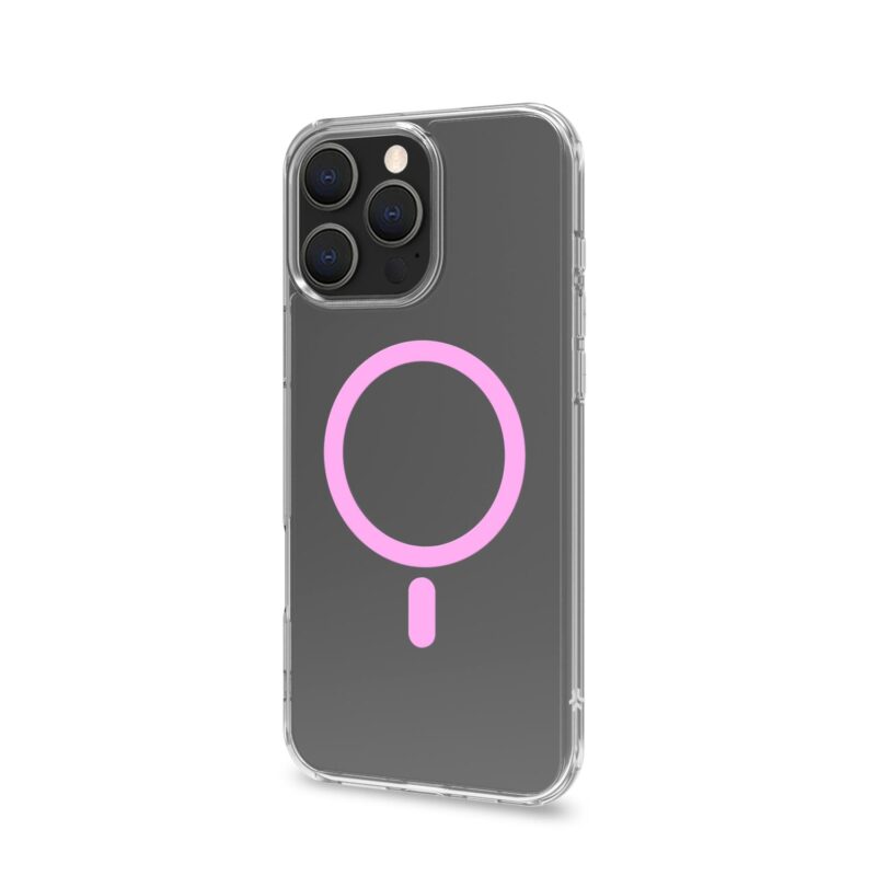 Celly TPU Cover with MAG for Apple iPhone 16 Pro Max Pink