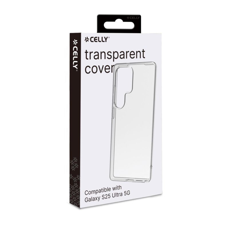 Celly TPU Cover for Samsung Galaxy S25 Ultra 5G Transparent - Image 2