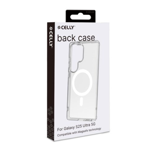 Celly TPU Cover with MAG for Samsung Galaxy S25 Ultra 5G Transparent - Image 2