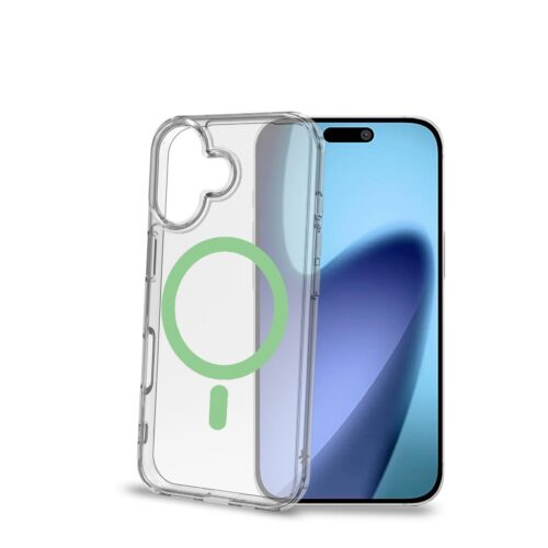 Celly TPU Cover with MAG for Apple iPhone 17 Green