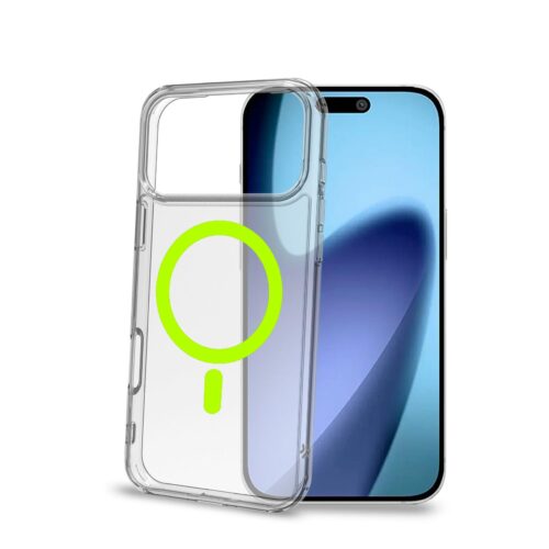 Celly TPU Cover with MAG for Apple iPhone 17 Pro Max Yellow