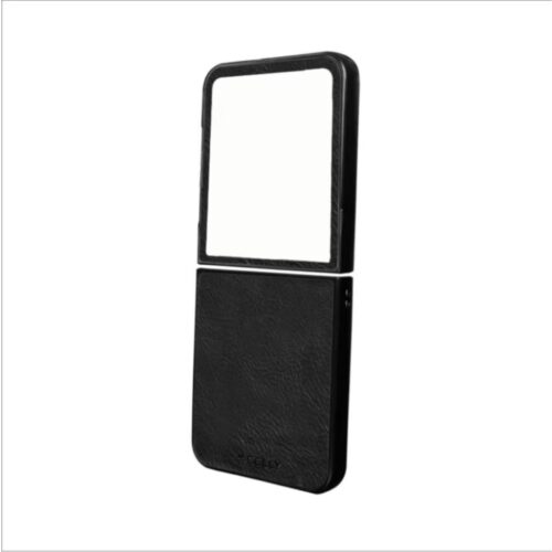 Celly Leather Folding Case for Samsung Galaxy Z Flip7 Black