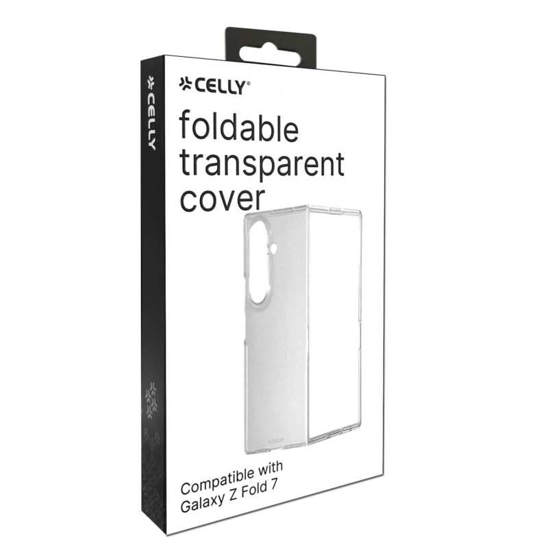 Celly Clear Folding Case for Samsung Galaxy Z Fold7 Transparent - Image 5