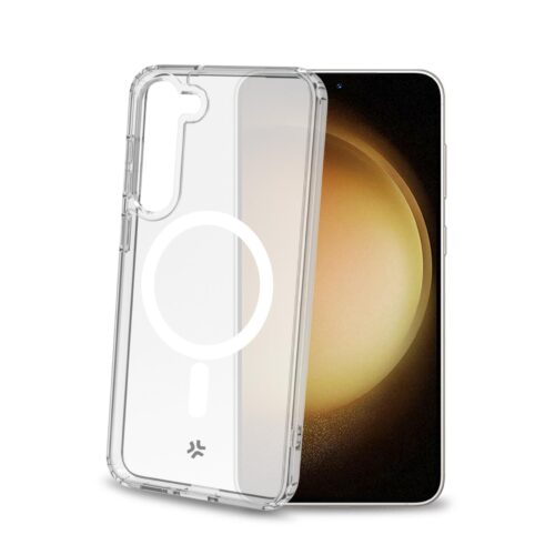 Celly TPU Cover with MAG for Samsung Galaxy S23+ Transparent
