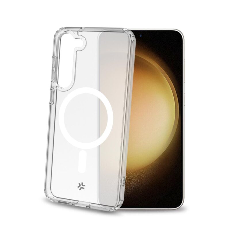 Celly TPU Cover with MAG for Samsung Galaxy S23+ Transparent
