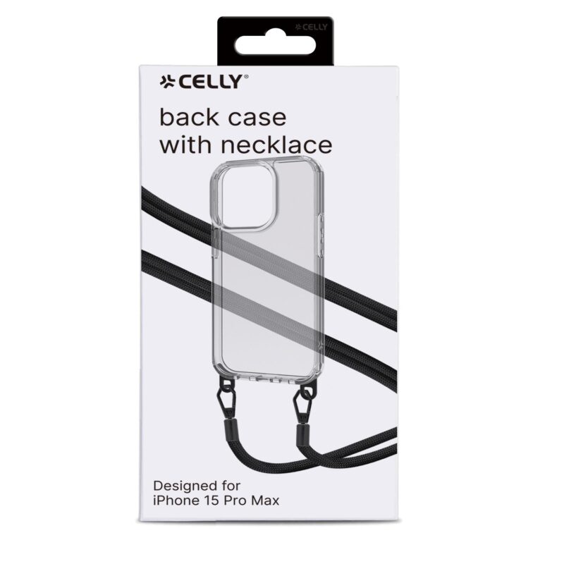 Celly Freedom Case With Lace for Apple iPhone 15 Pro Max Black - Image 3