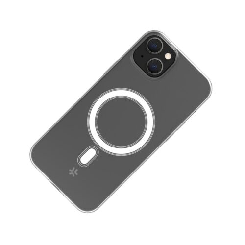 Celly TPU Cover with MAG for Apple iPhone 15 Transparent - Image 3