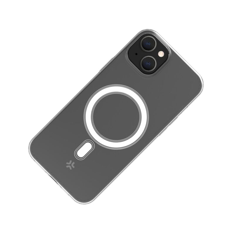 Celly TPU Cover with MAG for Apple iPhone 15 Transparent - Image 3