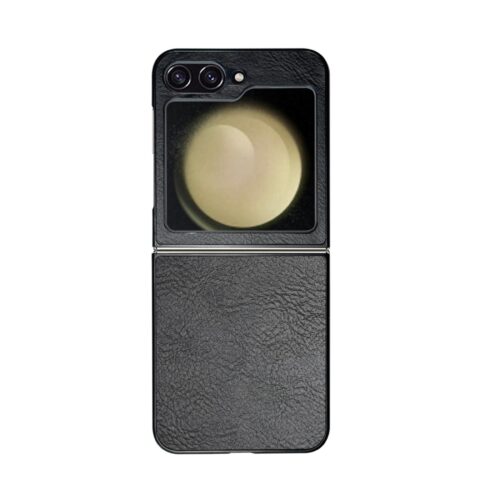 Celly Leather Folding Case for Samsung Galaxy Z Flip6 Black