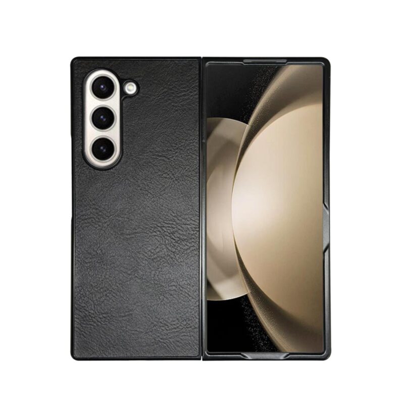 Celly Leather Folding Case for Samsung Galaxy Z Fold6 Black