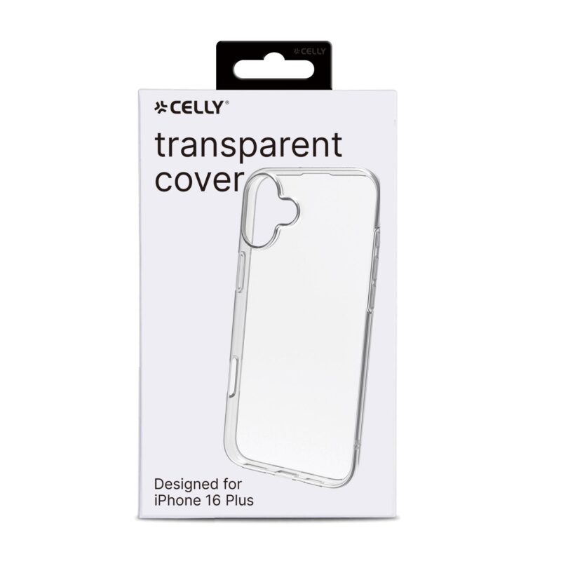 Celly TPU Cover for Apple iPhone 16 Plus Transparent - Image 2
