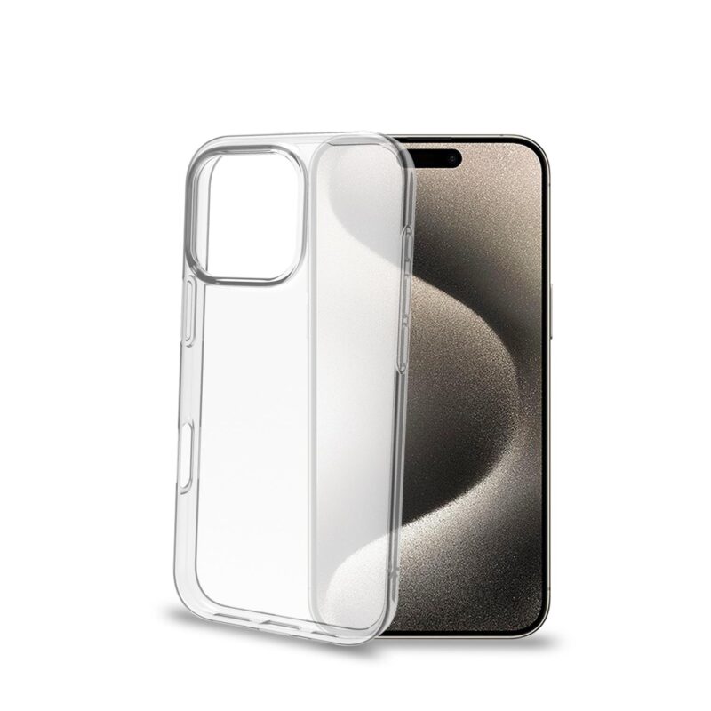 Celly TPU Cover for Apple iPhone 16 Pro Transparent