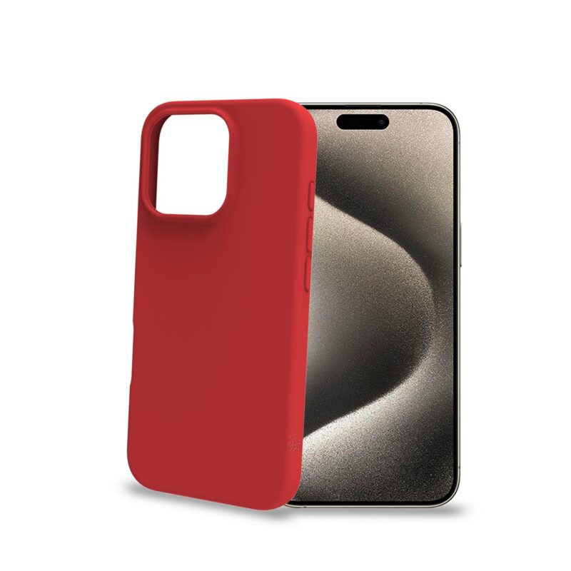 Celly Cromo Case for Apple iPhone 16 Pro Red