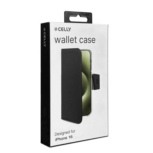 Celly Wally Case for Apple iPhone 16 Black - Image 2