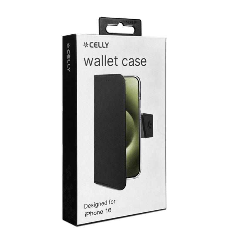 Celly Wally Case for Apple iPhone 16 Black - Image 2
