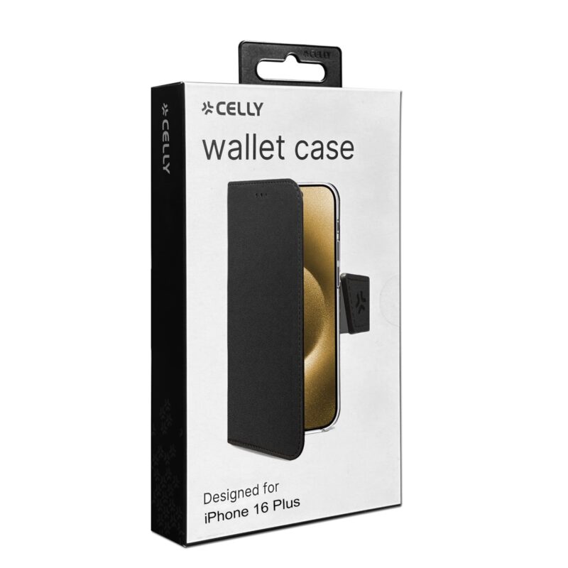 Celly Wally Case for Apple iPhone 16 Plus Black - Image 2