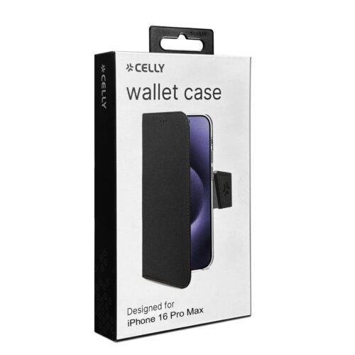 Celly Wally Case for Apple iPhone 16 Pro Max Black - Image 2
