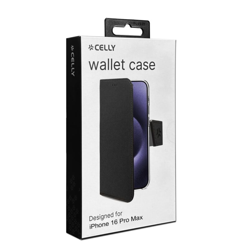 Celly Wally Case for Apple iPhone 16 Pro Max Black - Image 2