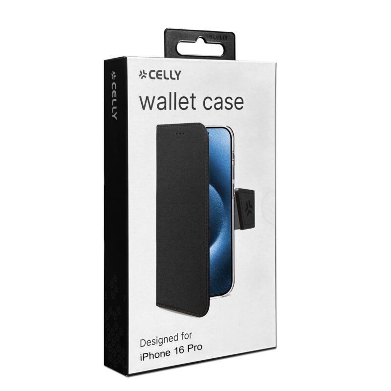 Celly Wally Case for Apple iPhone 16 Pro Black - Image 2