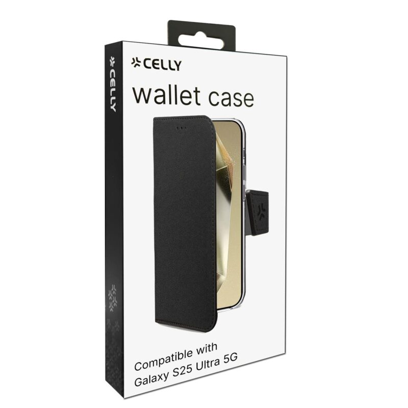 Celly Wally Case for Samsung Galaxy S25 Ultra 5G Black - Image 2