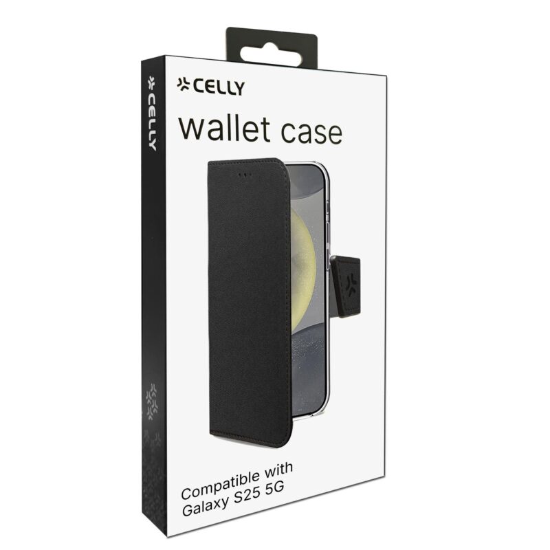 Celly Wally Case for Samsung Galaxy S25 5G Black - Image 2