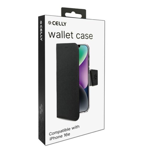 Celly Wally Case for Apple iPhone 16e Black - Image 2