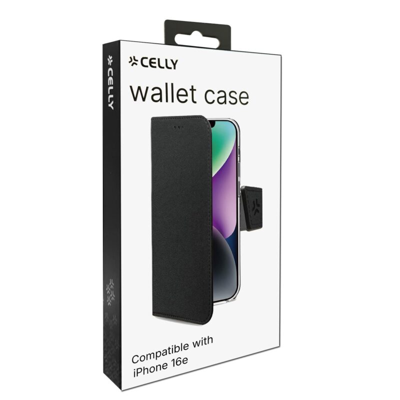 Celly Wally Case for Apple iPhone 16e Black - Image 2