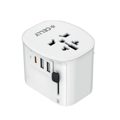 Celly Multiplug Travel Charger 30W White