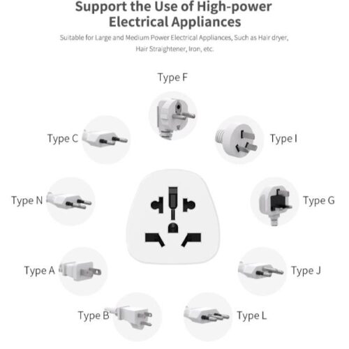 Celly Universal Travel adapter EU White - Image 4