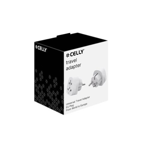Celly Universal Travel adapter EU White - Image 2
