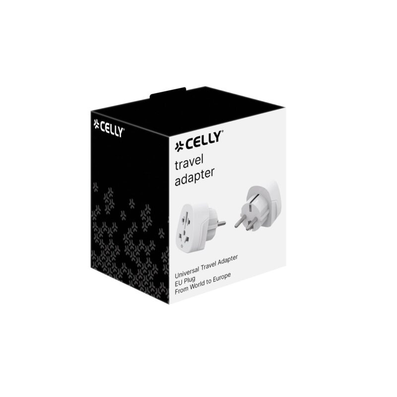 Celly Universal Travel adapter EU White - Image 2