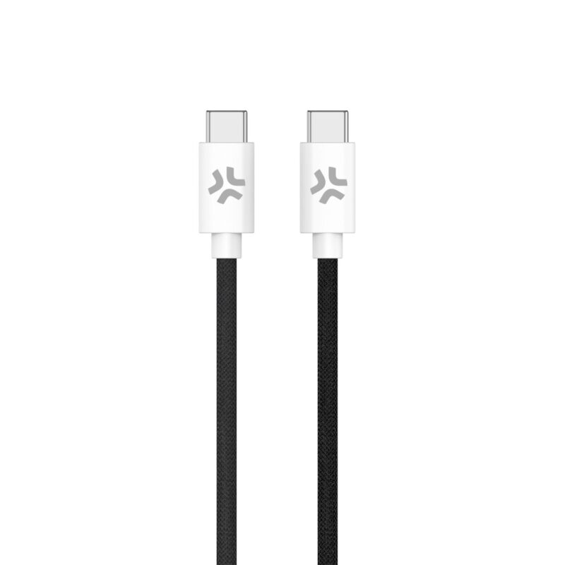 Celly Data Cable USB-C to USB-C (Cotton) 100W (1.5m) Black