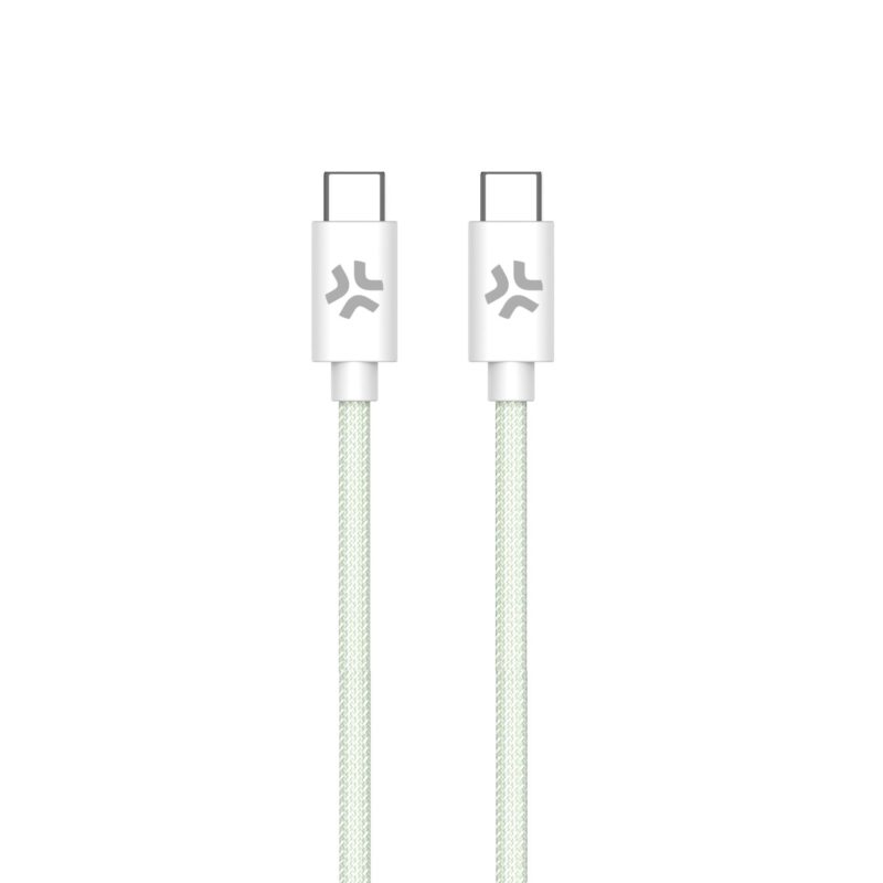 Celly Data Cable USB-C to USB-C (Cotton) 100W (1.5m) Green