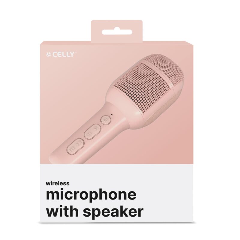 Celly Kids Festival 2 Wireless Microphone with Speaker Pink