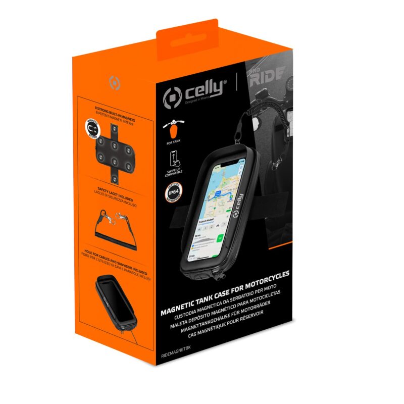 Celly Magnetic Motorbike Holder upto 6,5" Black - Image 6