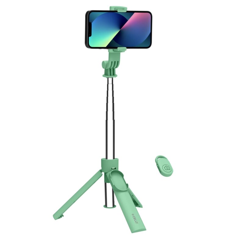 Celly Universal Selfie Stick Green