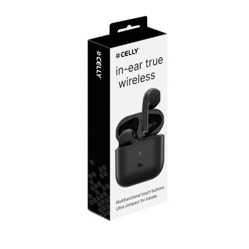 Celly True Wireless Bluetooth Earphones (COMPACT) Black - Image 2