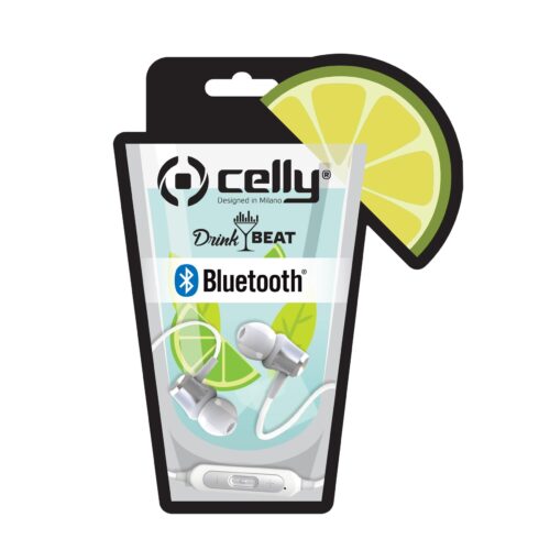 Celly Bluetooth Earphones with MOJITO-shaped pack White