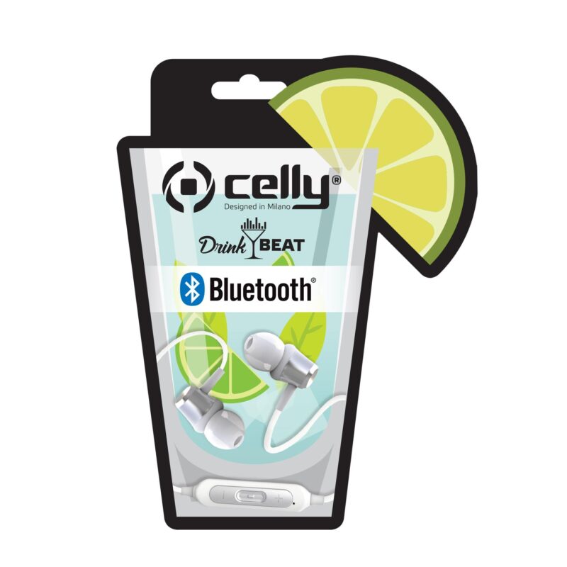 Celly Bluetooth Earphones with MOJITO-shaped pack White