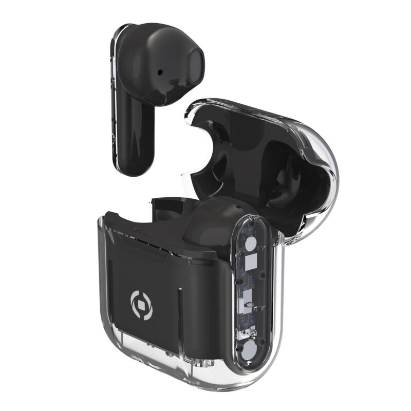 Celly True Wireless Bluetooth Earphones (SHEER) Black - Image 2