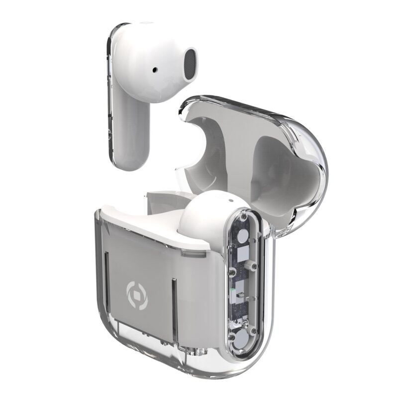 Celly True Wireless Bluetooth Earphones (SHEER) White