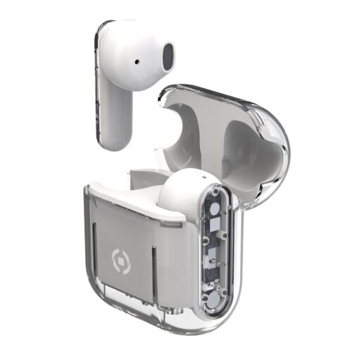 Celly True Wireless Bluetooth Earphones (SHEER) White - Image 2