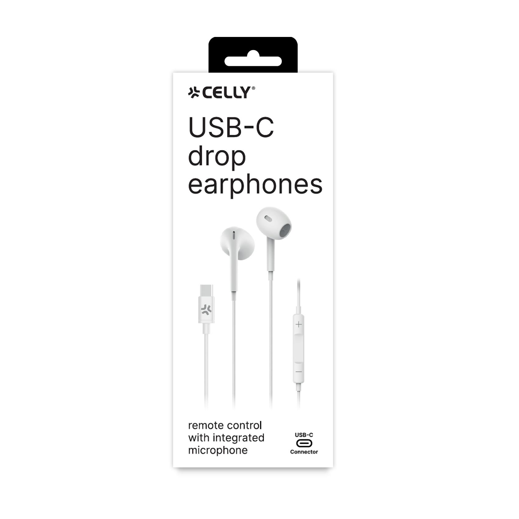 Celly Handsfree with TYPE-C connector (UP1300) White - Image 2