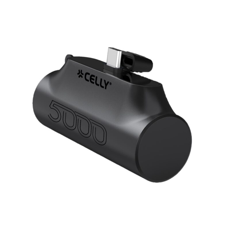 Celly Power Bank COMPACT USB-C 5000mAh Black