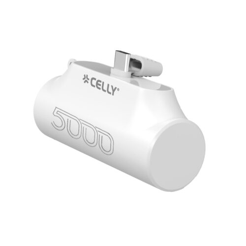 Celly Power Bank COMPACT USB-C 5000mAh White