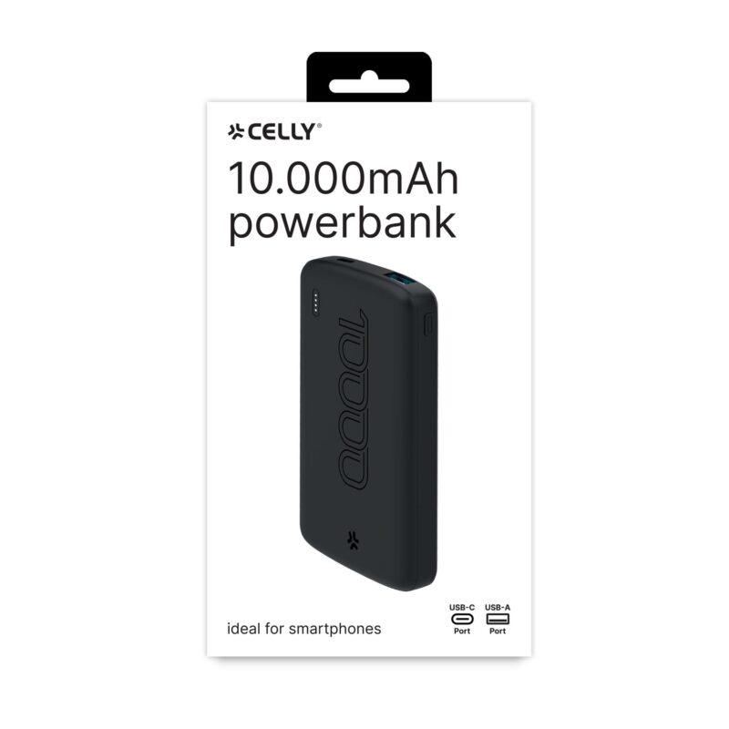 Celly Power Bank 10000mAh EVO Black