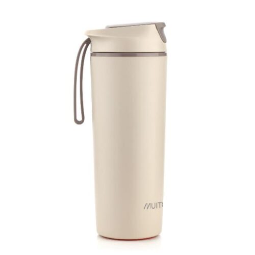Muitomas Never Fall Down Water Bottle 450mL White - Image 2