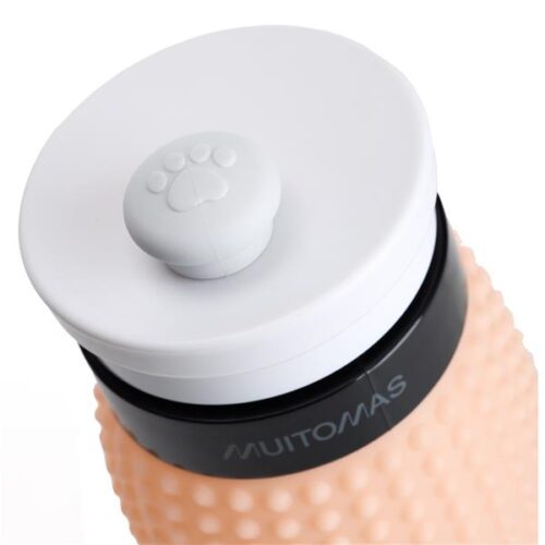 Muitomas Pet Water Bottle Peach Fuzzy - Image 3