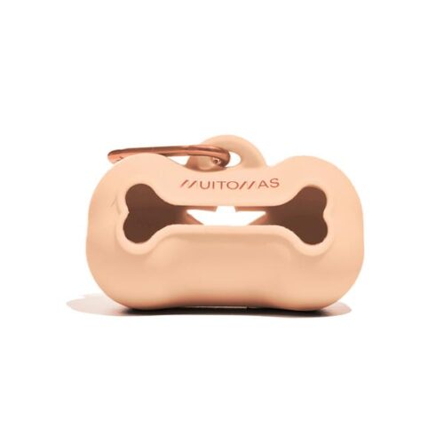Muitomas Dog Bag Holder Peach Fuzzy